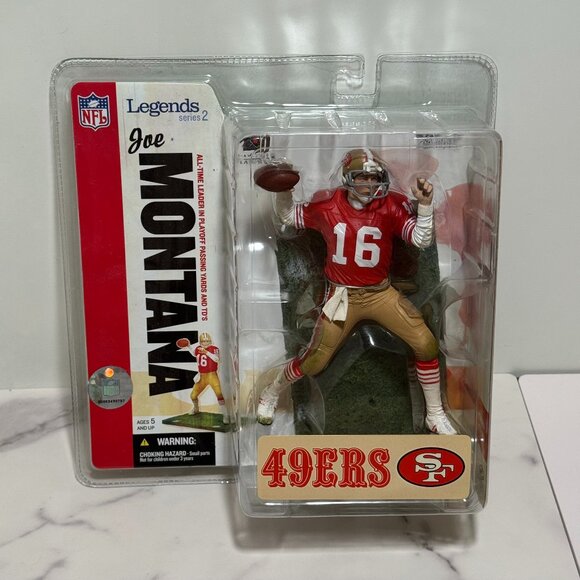 Other - Joe Montana San Francisco 49ers McFarlane NFL Legends Series 2 – Red Jersey NIB